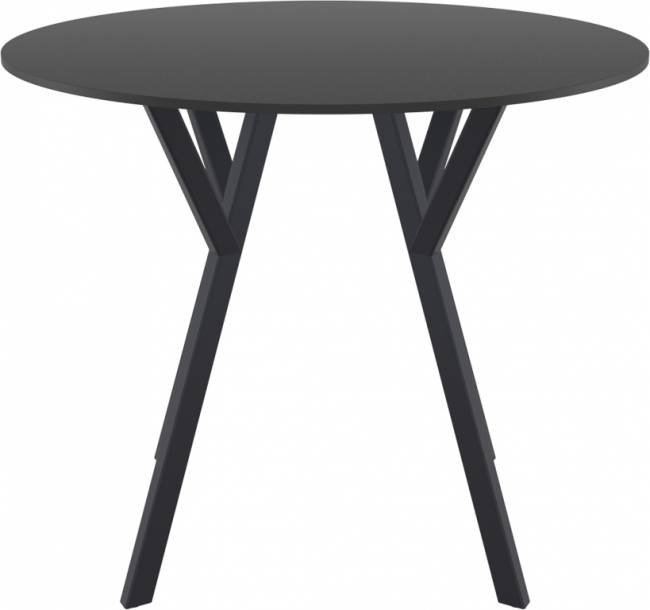Стол пластиковый Max Table Ø90 черный Ø900х740 мм Стол пластиковый Max Table Ø90 черный Ø900х740 мм