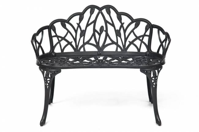 Скамья Secret De Maison Strauss (Штраус) алюминиевый сплав, 99хх56х76см, черный черный алюминиевый сплав