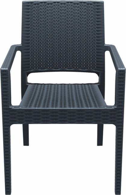 Комплект пластиковой мебели Miami Ibiza антрацит Комплект пластиковой мебели Miami Ibiza антрацит