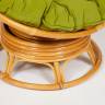 Кресло-качалка PAPASAN/ПАПАСАН w 23/01 B /с подушкой/ 115х78х104 см, Honey (мед), флок Олива, 23 Honey (мед)