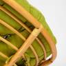 Кресло-качалка PAPASAN/ПАПАСАН w 23/01 B /с подушкой/ 115х78х104 см, Honey (мед), флок Олива, 23 Honey (мед)