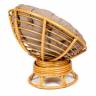 Кресло-качалка PAPASAN/ПАПАСАН w 23/01 B /с подушкой/ 115х78х104 см, Honey (мед), экошерсть Коричневый, 1811-5 Honey (мед)