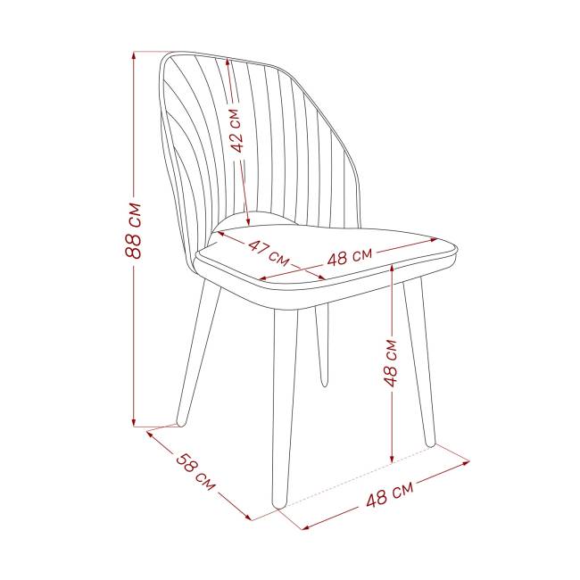 Стул Leset Арман Океан Чёрный