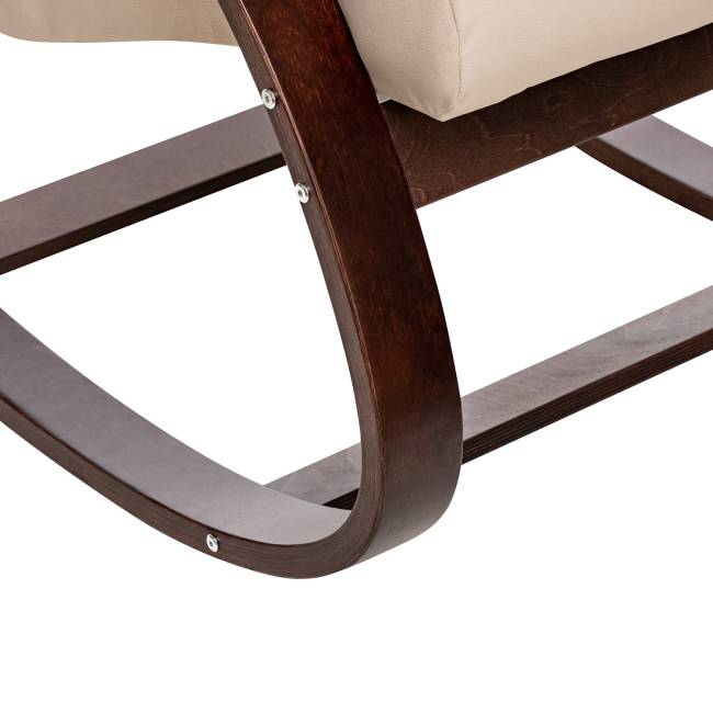 Кресло-качалка Leset Милано Орех текстура V18 бежевый