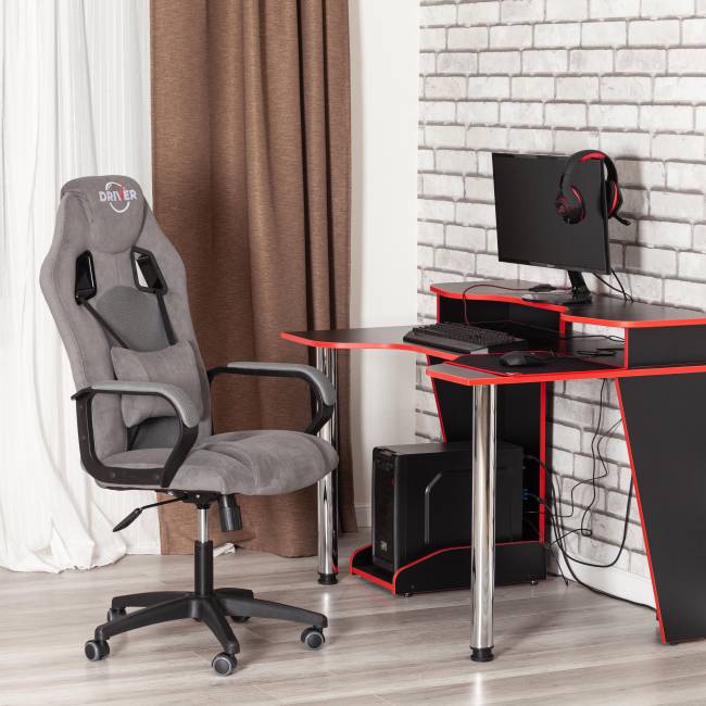 Кресло DRIVER (22) флок/ткань, серый/серый, 29/TW-12 серый/серый флок/ткань Кресло DRIVER (22) флок/ткань, серый/серый, 29/TW-12 серый/серый флок/ткань