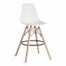Стул барный Cindy Bar Chair (mod. 80-1) / 1 шт. в упаковке дерево бук/металл/пластик, 50 х 51 х 109 см, White (Белый) 70029/ натуральный белый