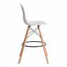 Стул барный Cindy Bar Chair (mod. 80-1) / 1 шт. в упаковке дерево бук/металл/пластик, 50 х 51 х 109 см, White (Белый) 70029/ натуральный белый