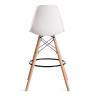 Стул барный Cindy Bar Chair (mod. 80-1) / 1 шт. в упаковке дерево бук/металл/пластик, 50 х 51 х 109 см, White (Белый) 70029/ натуральный белый