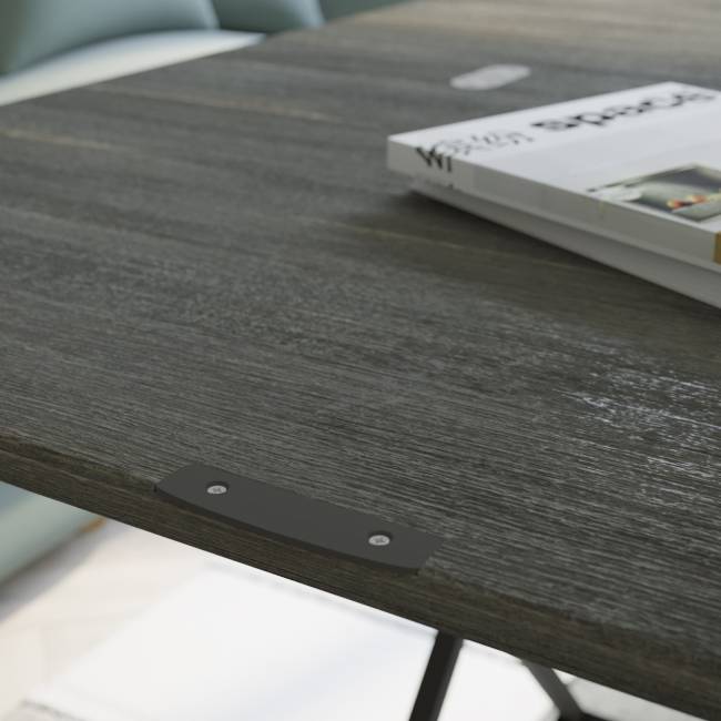 Стол универсальный трансформируемый АНДРЭ Loft ЛДСП интра/чёрный