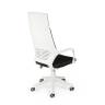 Кресло офисное / IQ / (white+black) белый пластик / черная ткань