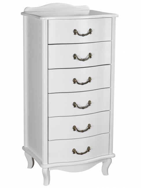 Комод Джульетта узкий 6 ящ., молочный дуб Л Комод Джульетта узкий 6 ящ., молочный дуб Л