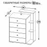 Комод Камелия цвет венге/дуб лоредо