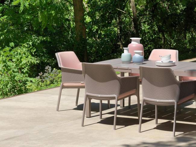 Стол пластиковый раздвижной Rio 140 Extensibile тортора 1400-2100х850х760 мм Стол пластиковый раздвижной Rio 140 Extensibile тортора 1400-2100х850х760 мм