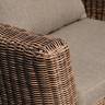 "Капучино Сингл" лаунж-зона из искусственного ротанга, цвет коричневый