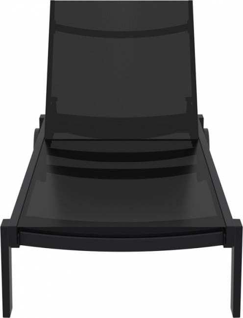 Шезлонг-лежак металлический Casablanca черный 1900х740х310 мм