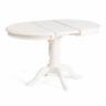 Стол STEFANO круглый бук, мдф, D90+30x77см, Ivory white