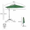 Зонт садовый Green Glade 8004 зеленый