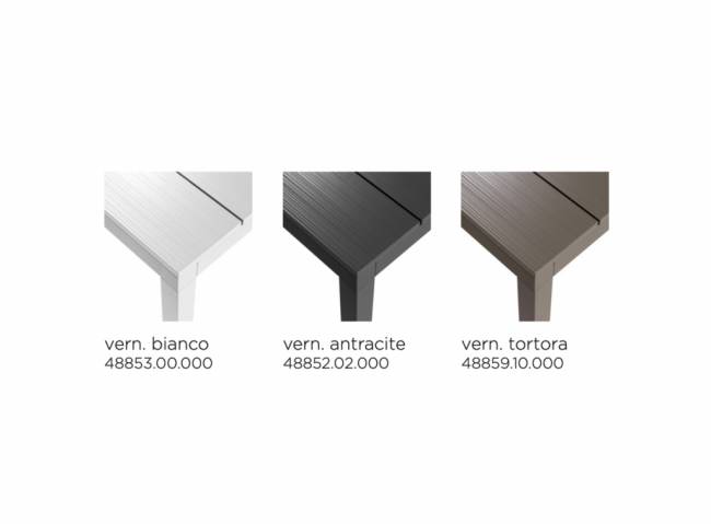 Стол металлический раздвижной Rio Alu 210 Extensibile тортора 2100-2800х1000х760 мм