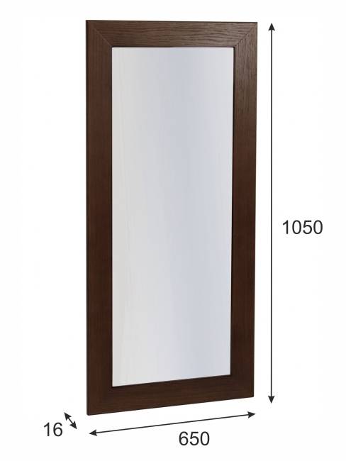 Зеркало навесное Берже 24-105 темно-коричневый 105 см х 65 см