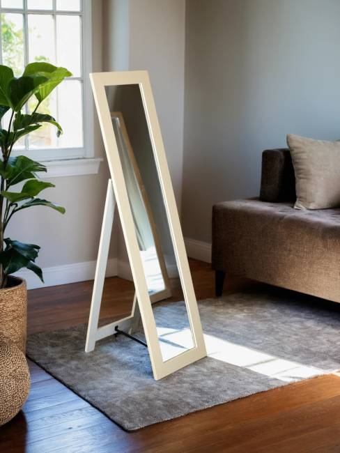 Зеркало напольное BeautyStyle 8 слоновая кость 138 см х 35 см