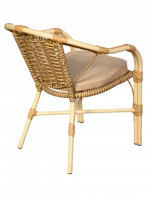 Кресло Bali (Бали) из искусственного ротанга, слоновая кость Кресло Bali (Бали) из искусственного ротанга, слоновая кость