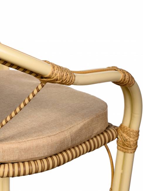Кресло Bali (Бали) из искусственного ротанга, слоновая кость Кресло Bali (Бали) из искусственного ротанга, слоновая кость