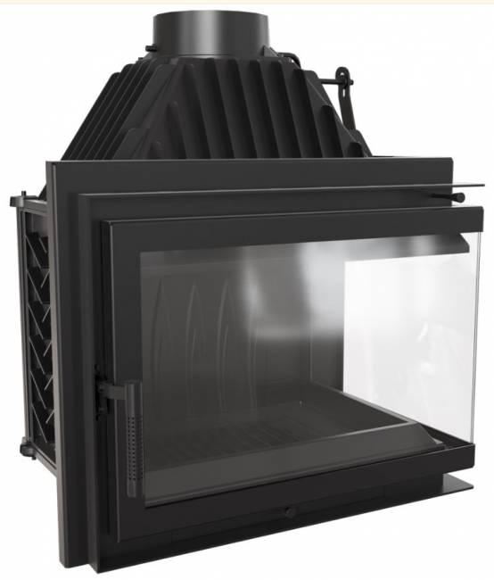 Топка Kratki SIMPLE/Z/S/L/BS, угловое стекло слева