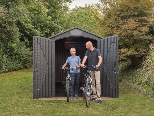 Пластиковый сарай WoodLook 7'х12 (60311)