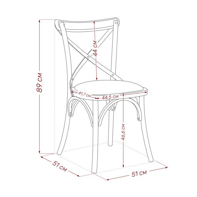 Стул Leset Грид Белёный дуб Ваниль Белёный дуб