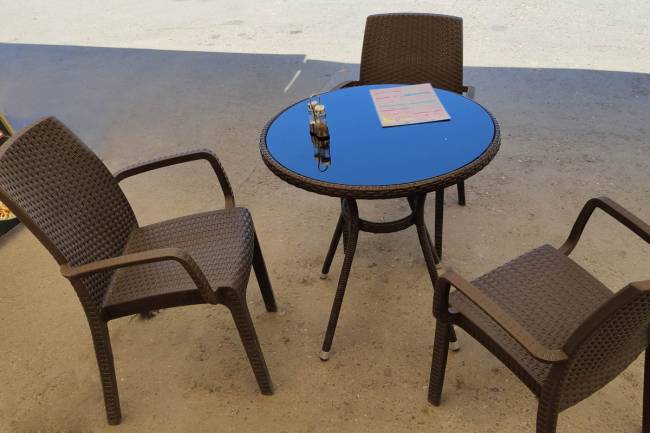 Стул B:rattan INDIANA с подлокотниками, коричневый