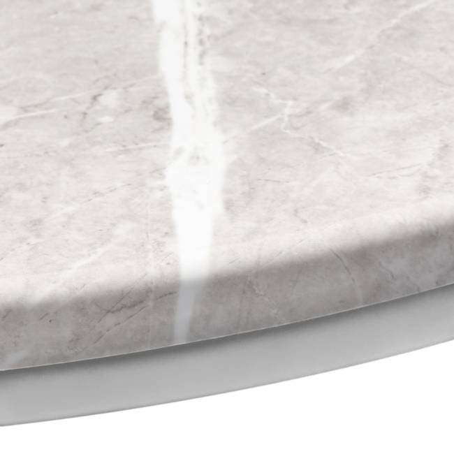 Набор кофейных столиков Tango бежевый мрамор с белыми ножками, 2шт Набор кофейных столиков Tango бежевый мрамор с белыми ножками, 2шт