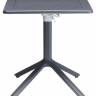 Стол пластиковый складной Eco Folding антрацит 800х800х750 мм