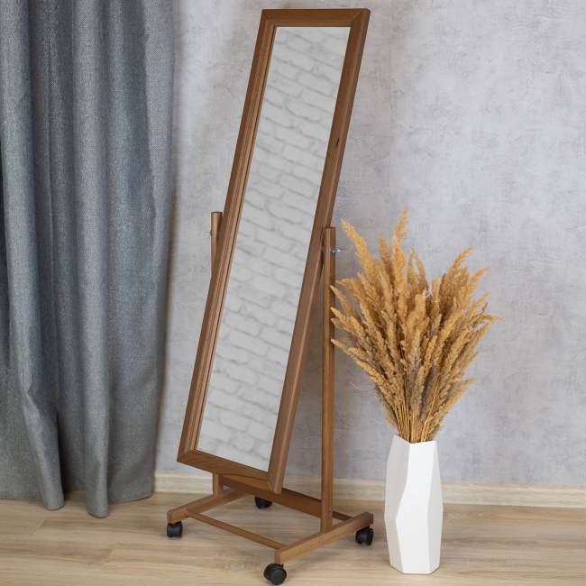 Зеркало напольное BeautyStyle 27 средне-коричневый 135 см х 42,5 см