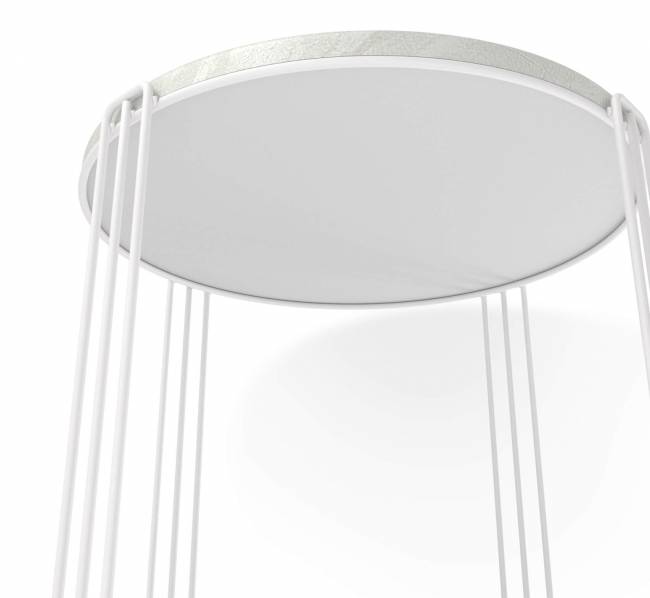 Столик кофейный SHT-CT33-1 белый муар / бетон лофт Столик кофейный SHT-CT33-1 белый муар / бетон лофт