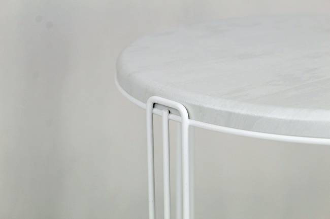 Столик кофейный SHT-CT33-1 белый муар / бетон лофт Столик кофейный SHT-CT33-1 белый муар / бетон лофт