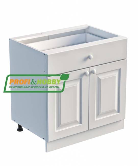 Тумба 2 двери, 1 ящик 800 х 560 х 720 сосна, без покраски Тумба 2 двери, 1 ящик 800 х 560 х 720 сосна, без покраски