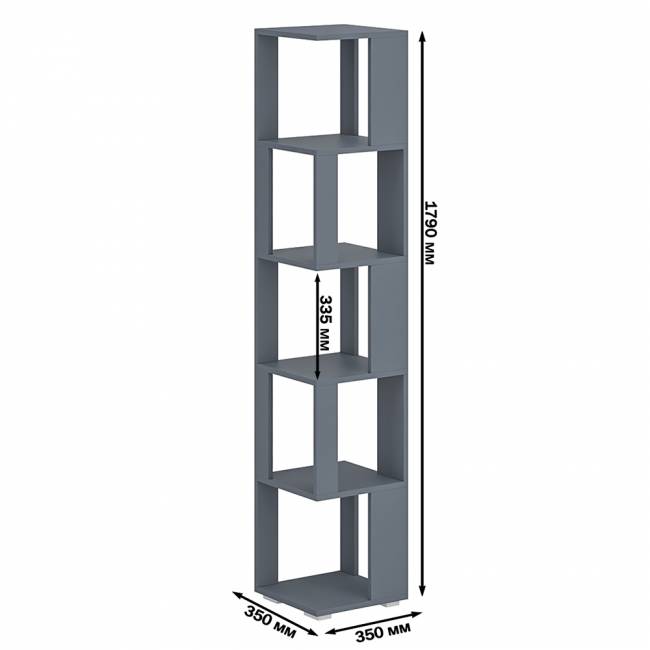 Комплект их 2-х стеллажей цвет графит