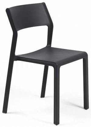 Стул пластиковый Trill Bistrot антрацит 500х515х825 мм Стул пластиковый Trill Bistrot антрацит 500х515х825 мм