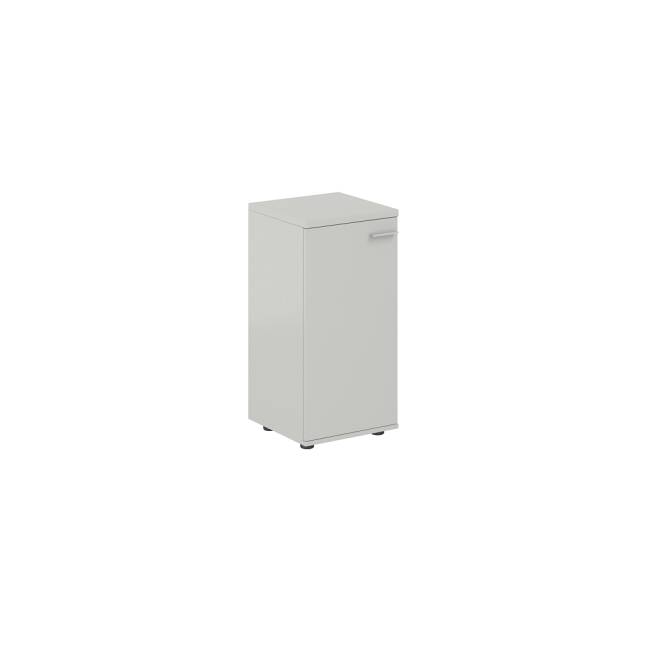 SG.806.SH.SH.L / Шкаф низкий 400х400х825, 1 дв., з.ст HDF, левый / корпус: серый бархат; фасад: серый бархат