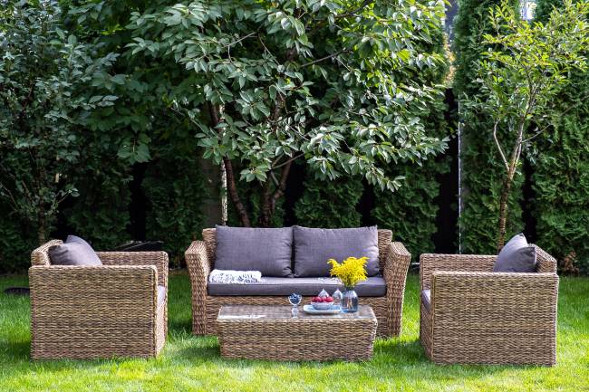 "Капучино Сингл" лаунж-зона из искусственного ротанга (гиацинт), цвет соломенный "Капучино Сингл" лаунж-зона из искусственного ротанга (гиацинт), цвет соломенный