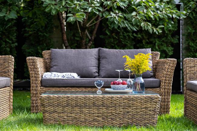 "Капучино Сингл" лаунж-зона из искусственного ротанга (гиацинт), цвет соломенный "Капучино Сингл" лаунж-зона из искусственного ротанга (гиацинт), цвет соломенный