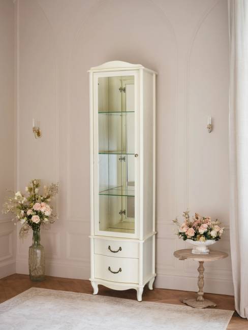 Шкаф-витрина Джульетта, дуб шампань Л