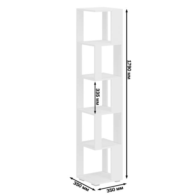 Комплект их 3-х открытых стеллажей цвет дуб сонома/белый