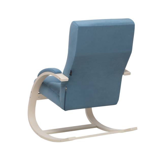 Кресло-качалка Leset Милано Слоновая кость V47 синий