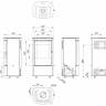 Печь DEFRO HOME CERES 6кВт, черная сталь