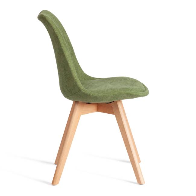 Стул TULIP SOFT (mod. 053V) / 1 шт. в упаковке дерево/пластик/ткань, 49,5 x 54,5 x 84 см, Зеленый (Green) LY1701-7 зеленый дерево/пластик/ткань