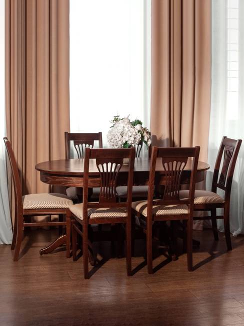 Стол обеденный Тарун 3 раздвижной орех 150/200*84