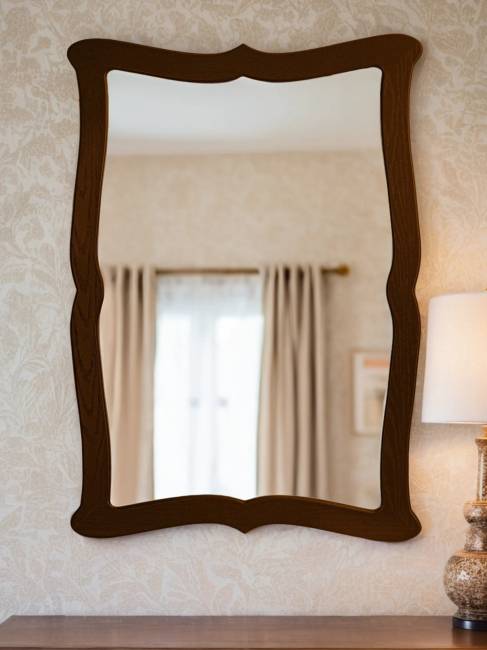 Зеркало навесное Берже 23 темно-коричневый 97 см х 67 см