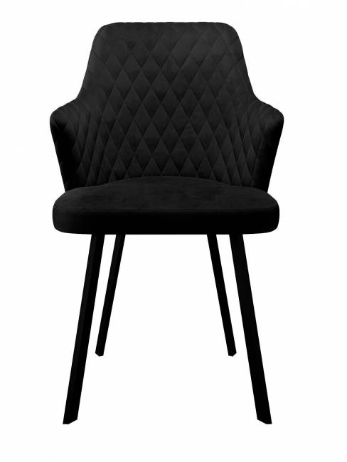 Стул DikLine 245 поворотный, К21 черный, ножки черные