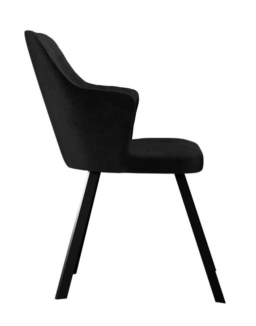 Стул DikLine 245 поворотный, К21 черный, ножки черные